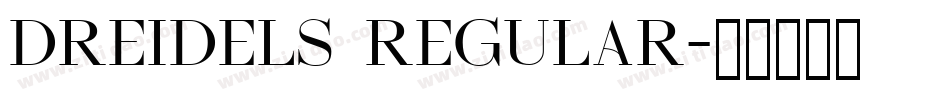 Dreidels Regular字体转换